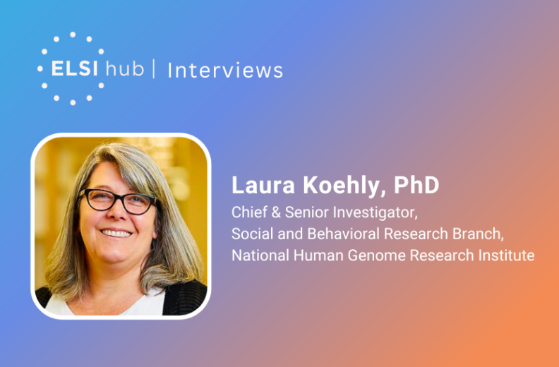 Laura M. Koehly, Ph.D., Chief & Senior Investigator at the Social and Behavioral Research Branch (SBRB) of the National Human Genome Research Institute (NHGRI)