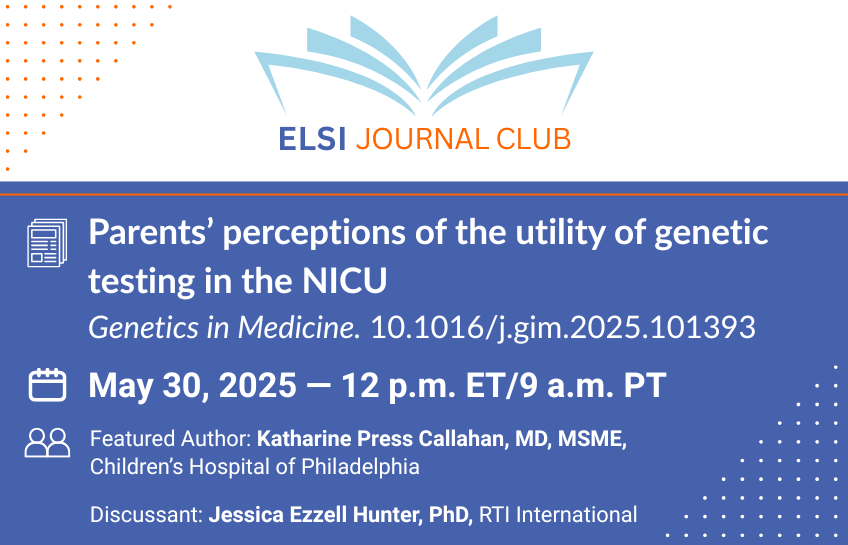 ELSI Journal Club May