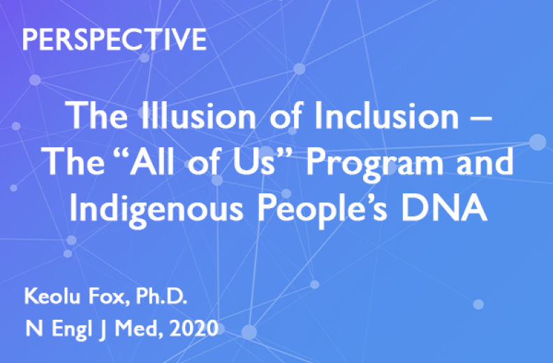 The Illusion of Inclusion - Keoplu Fox, PhD title in NEJM