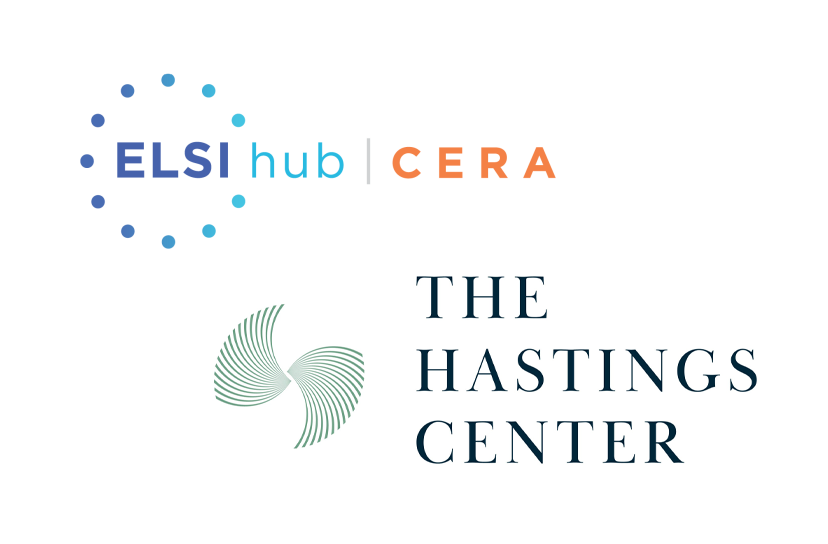 ELSIhub/CERA logo and The Hastings Center logo