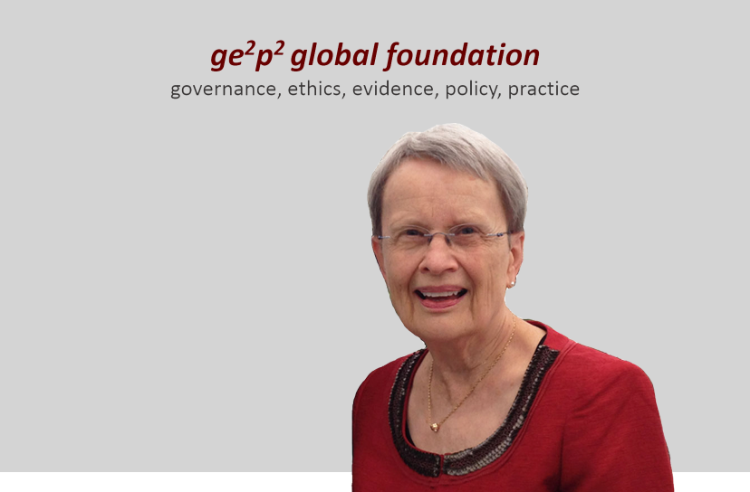 Photo of author Barbara Redman and title "ge2p2 global"